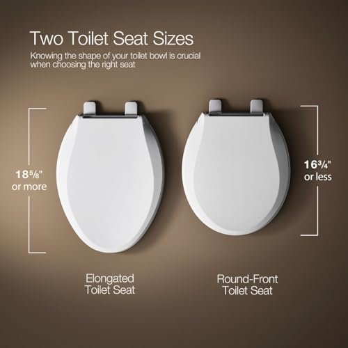 KOHLER 20110-0 Brevia, Slow Close Toilet Seat, Elongated Toilet Seat, Grip-Tight - Image 4