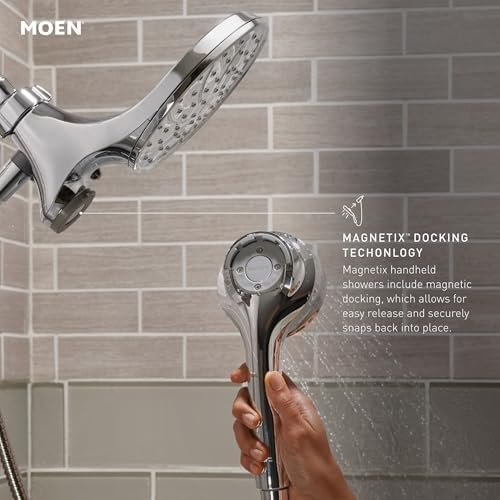 Moen Engage Chrome Magnetix 2-in-1 Combo Rain Showerhead with Detachable - Image 7