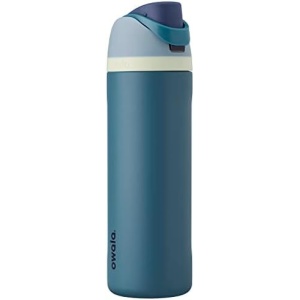 FreeSip Insulated Stainless Steel Water Bottle with Straw for Sports and Travel