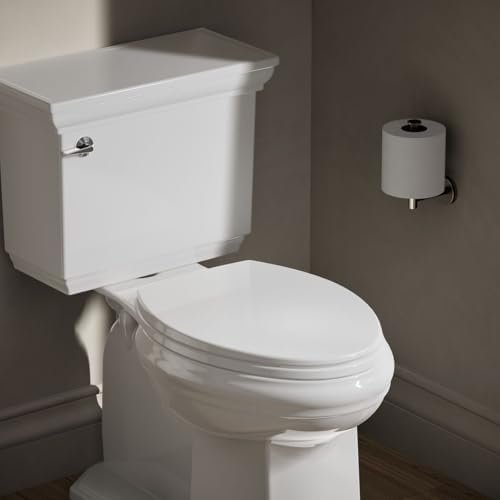 KOHLER 20110-0 Brevia, Slow Close Toilet Seat, Elongated Toilet Seat, Grip-Tight - Image 2