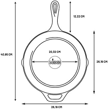 Lodge 10.25 Inch Cast Iron Pre-Seasoned Skillet – Signature Teardrop Handle - Image 4