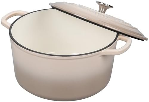 Enameled Cast Iron Dutch Oven Pot with Lid, for Sourdough Bread Baking, Round - Image 5