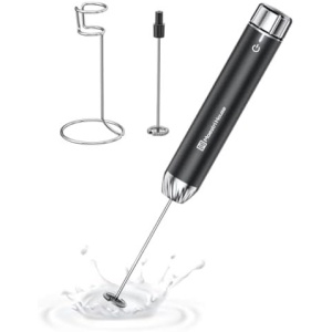 Maestri House Rechargeable Milk Frother with Stepless Speed Control, Handheld
