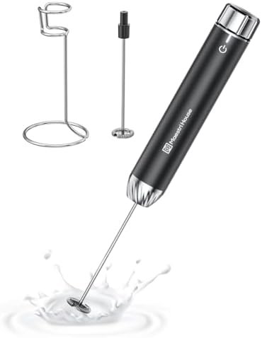 Maestri House Rechargeable Milk Frother with Stepless Speed Control, Handheld