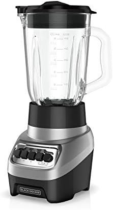 BLACK+DECKER PowerCrush Countertop Blender, 6-Cup Glass Jar, For Smoothies