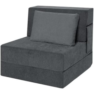 Folding Sofa Bed Chair with Pillow,Convertible Fold Out Chair Bed Sleeper