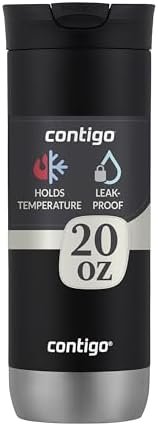 Huron Vacuum-Insulated Stainless Steel Travel Mug, 16oz Licorice