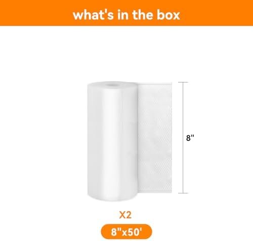 Wevac Vacuum Sealer Bags 8x50 Rolls 2 pack - Image 2