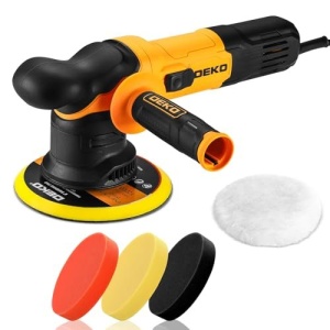DEKOPRO Car Buffer Polisher, 6 Inch Dual Action Orbital Buffer Polisher