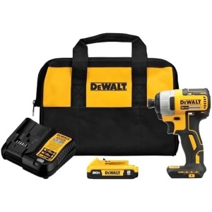 DEWALT 20V MAX Impact Driver, 1/4 Inch, Battery and Charger Included (DCF787D1)