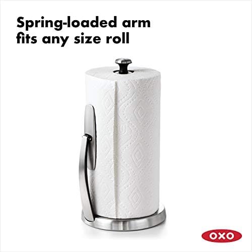OXO Good Grips SimplyTear Paper Towel Holder - Stainless Steel - Image 3