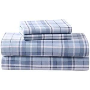 Laura Ashley - Flannel Sheets Queen Size, Anti-Pilling & Wrinkle Resistant