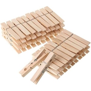 Mr. Pen- Wooden Clothes Pins, Large Natural Wood, 50 Pack, 2.9 Inch