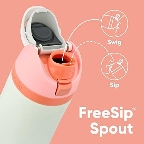 FreeSip Insulated Stainless Steel Water Bottle with Straw for Sports and Travel - Image 2