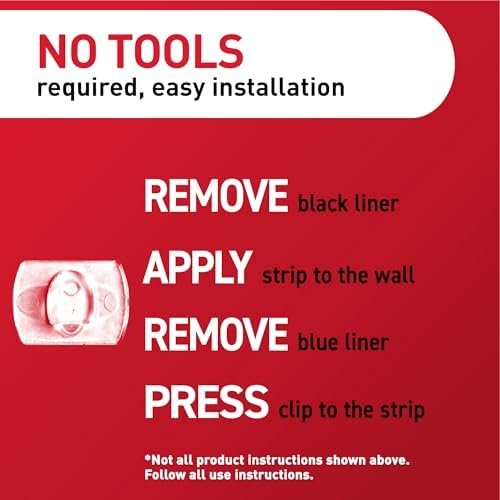 Command Indoor Mini Light Clips, Damage Free Hanging Christmas Light Clips - Image 8