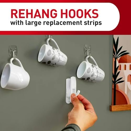 Command Damage Free Hanging Strips for Large Wall Hooks, Removable Adhesive - Image 3