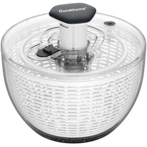 Ourokhome Salad Spinner Lettuce Dryer, One-handed Easy Press Large Vegetable