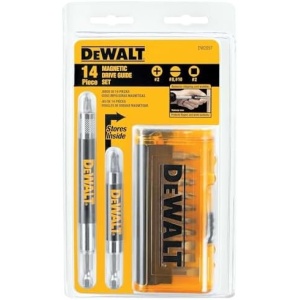 DEWALT Screwdriver Bit Set, Magnetic Drive Guide, 14-Piece, Pack of 1 (DW2097CS)
