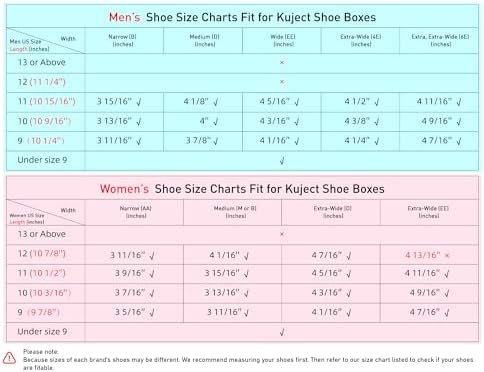 Kuject X-Large Shoe Storage Boxes Organizers Clear Plastic Stackable 12 Pack - Image 9