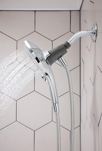 Moen Engage Chrome Magnetix Six-Function 5.5-Inch Wide Handheld Shower Head - Image 6