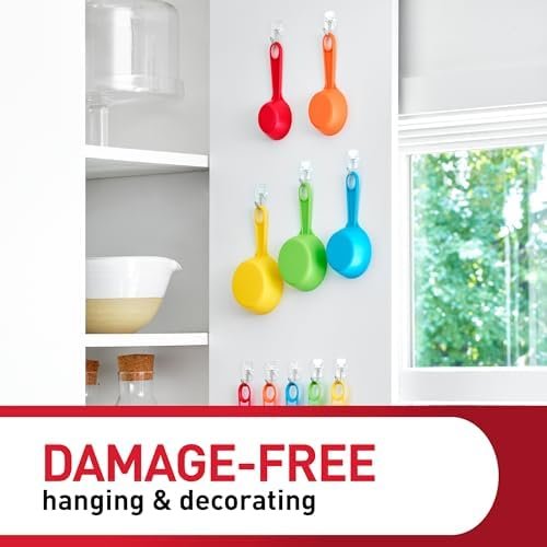 Command Small Clear Wire Toggle Hooks, 10 Hooks and 12 Command Strips - Image 4