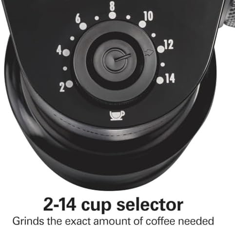 Hamilton Beach Electric Burr Coffee Grinder with Large 16oz Hopper & 18 Settings - Image 3