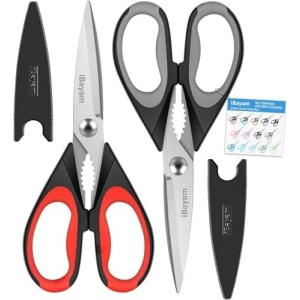 iBayam Kitchen Scissors All Purpose Heavy Duty, Kitchen Utensils Set, Stainless