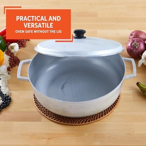 IMUSA 7.5 Quart Traditional Natural Made in Colombia Caldero with Lid - Image 6