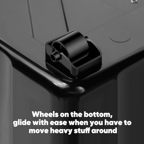 Nazhura 72Quart Plastic Storage Bin, Stackable and Nestable Storage Boxes - Image 2