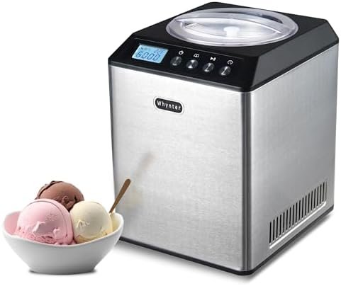 Whynter Ice Cream Maker Machine Automatic 2.1 Qt.