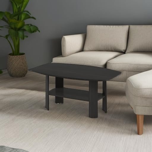 Furinno Simple Design Coffee Table, Espresso - Image 6