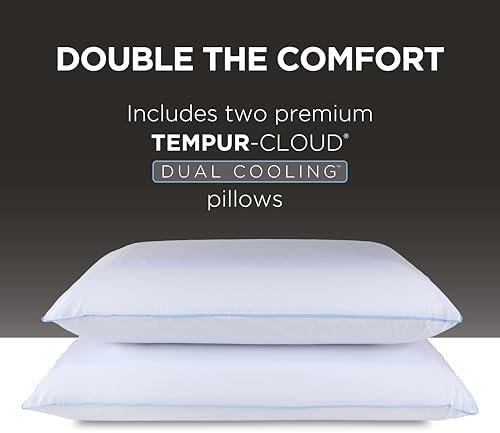 Tempur-Pedic TEMPUR-Cloud Dual Cooling Pillow, Queen, White - Image 14