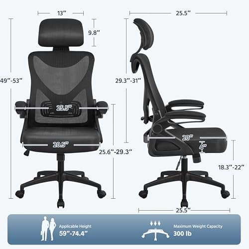 Yaheetech Ergonomic Office Chair, High Back Desk Chair - Image 3