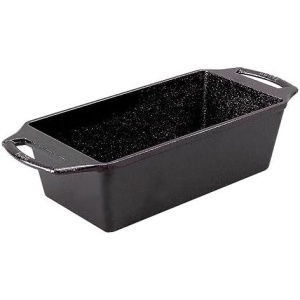 Lodge Cast Iron Loaf Pan 8.5x4.5 Inch, Black