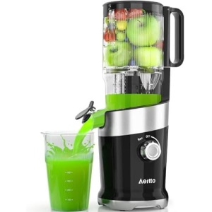 Juicer Machines, Aeitto Cold Press Juicer,4.9" Wide Mouth Fits for Whole Fruits