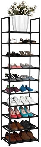 FIDUCIAL HOME 10 Tiers Shoe Rack 20-25 Pairs Sturdy Shoe Shelf