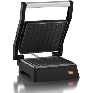 Elite Gourmet EPN160 5.5 x 5.3" Multifunctional, Compact Electric Panini Press