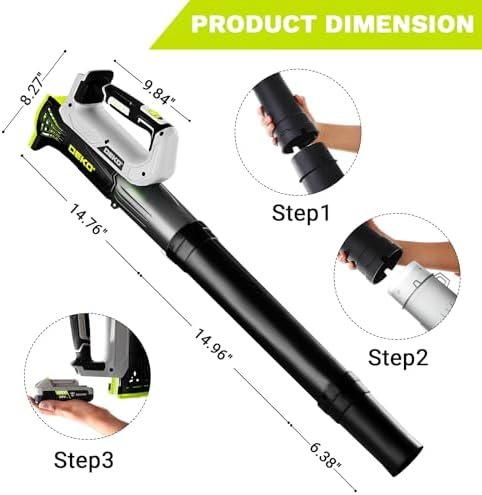 Electric Leaf Blower Cordless 18000RPM: DEKOPRO Blowers for Lawn Care - Image 7