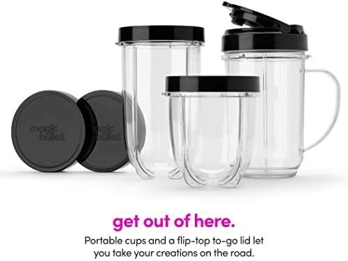 Magic Bullet Blender, Small, Silver, 11 Piece Set - Image 4