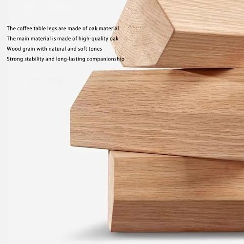 EASYSOUL Modern Glass Coffee Table, 32.68" D x 22.44" W x 15.75" H, Abstract - Image 9