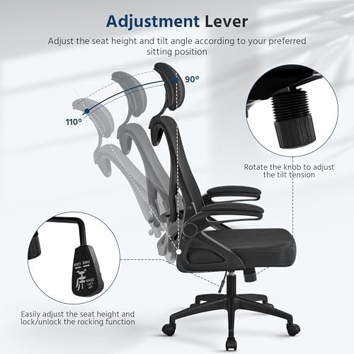 Yaheetech Ergonomic Office Chair, High Back Desk Chair - Image 7