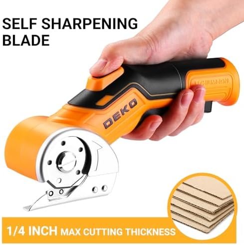 Cordless Electric Scissors Cardboard Cutter: DEKOPRO 2000mAh Electric Box - Image 4