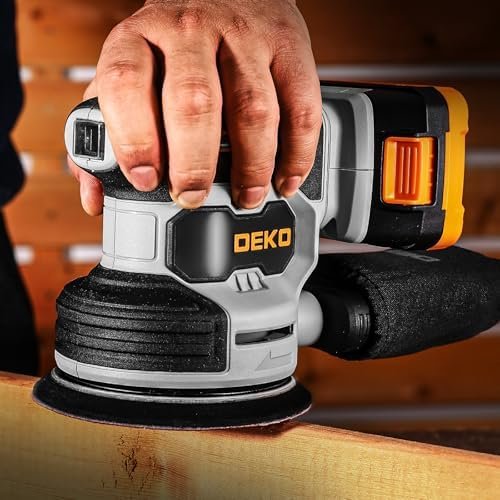 Cordless Orbital Sander: DEKOPRO 20V Random Orbit Sander, 5inch Power Palm - Image 6