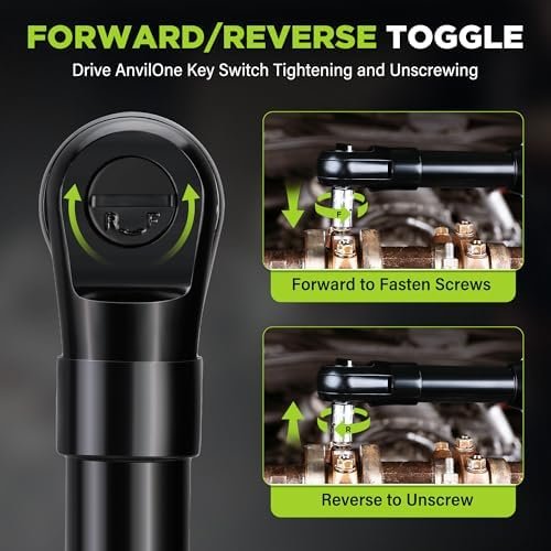 WORKPRO 12V 40 Ft-lbs Power Ratchet Wrench Kit with 10-Piece Socket Accessory - Image 3