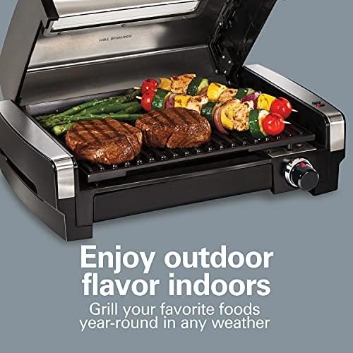 Hamilton Beach Electric Indoor Searing Grill with Viewing Window & Adjustable - Image 2