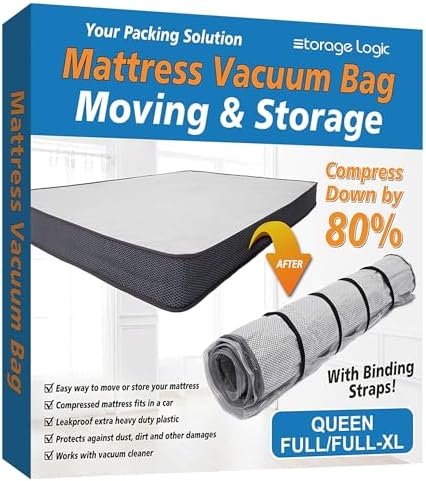 Queen/Full/Full-XL Foam Mattress Vacuum Bag