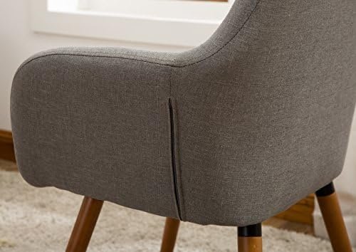 Roundhill Furniture Tuchico Contemporary Fabric Accent Chair,Arm Rest, Gray - Image 7