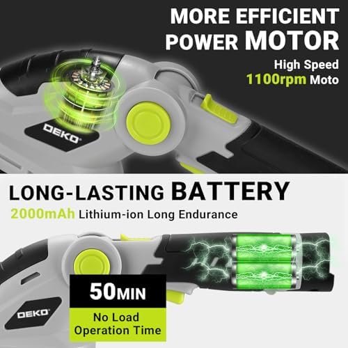 Hedge Trimmer Cordless Grass Shear: DEKOPRO 8V Electric Bush Trimmer Grass - Image 4