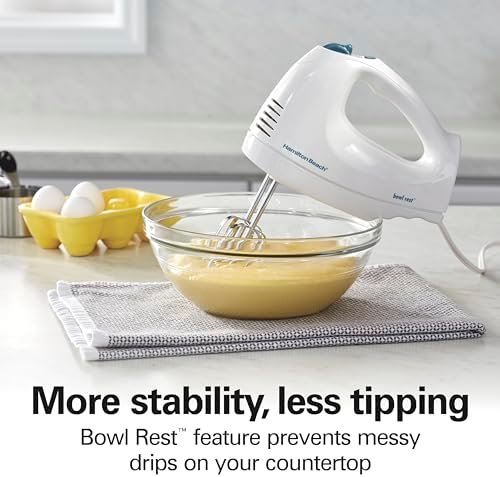 Hamilton Beach 6-Speed Electric Hand Mixer with Whisk, Traditional Beaters - Image 6