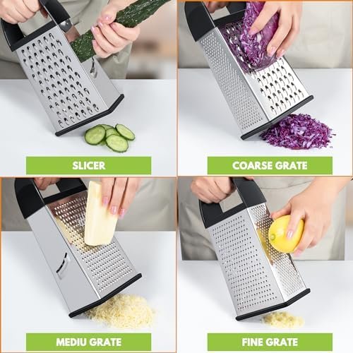 Urbanstrive Cheese Grater With Container, Professional Cheese Grater - Image 3